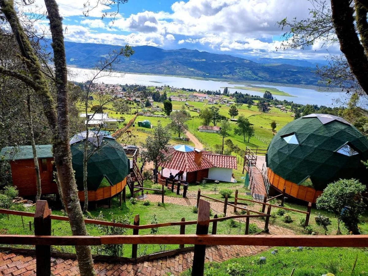 מלון גוואטביטה Glamping Sede Campestre Mirador De Pueblo Viejo מראה חיצוני תמונה