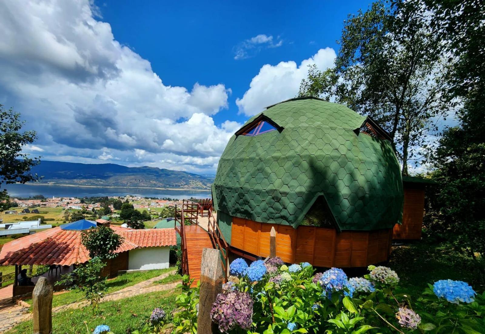 מלון גוואטביטה Glamping Sede Campestre Mirador De Pueblo Viejo מראה חיצוני תמונה