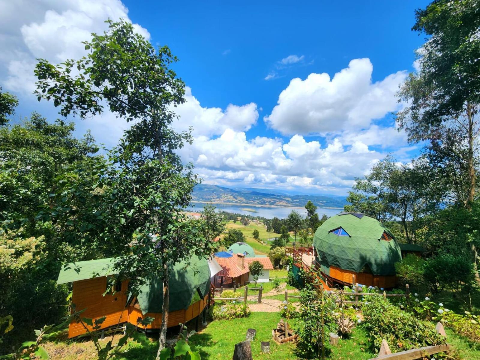מלון גוואטביטה Glamping Sede Campestre Mirador De Pueblo Viejo מראה חיצוני תמונה