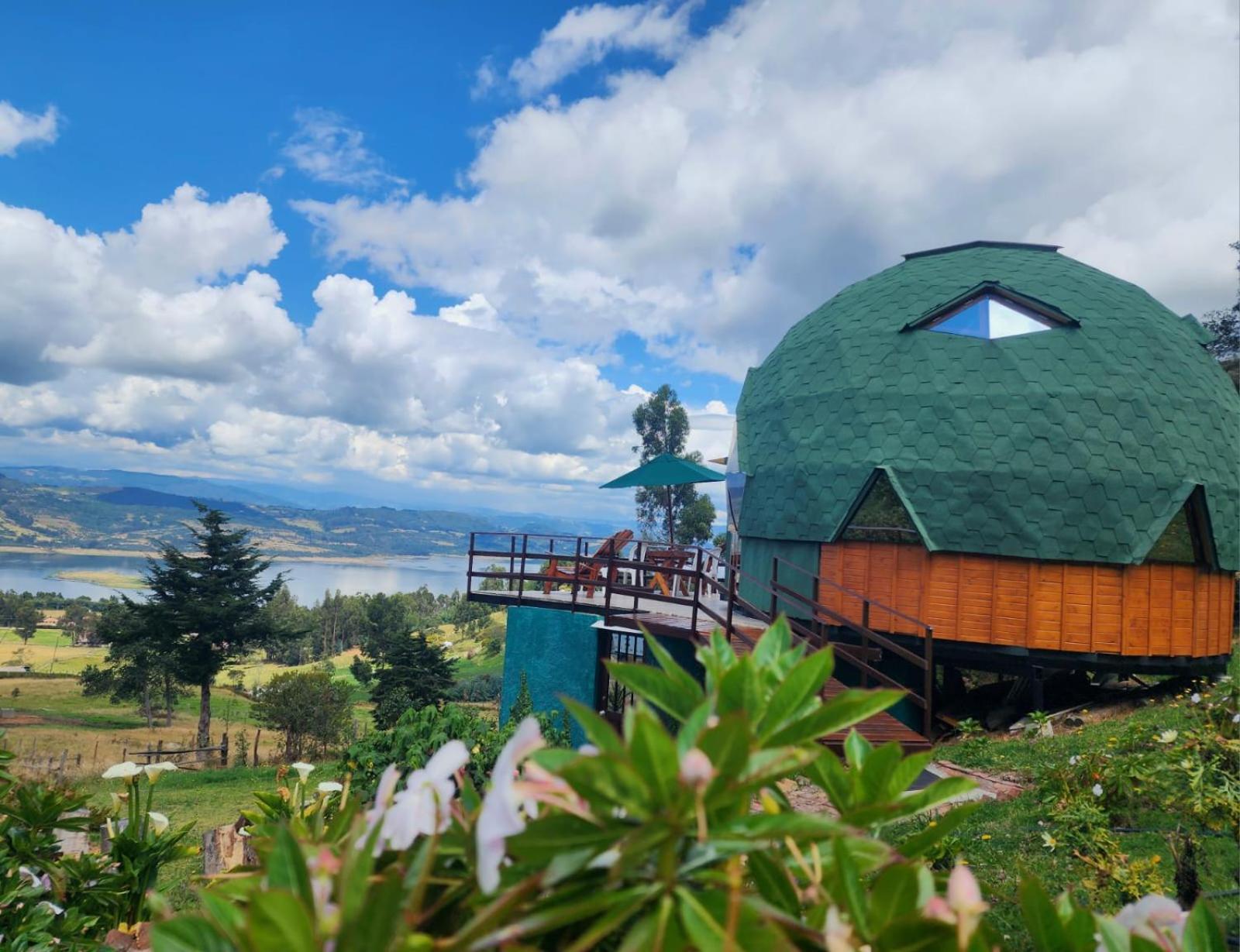 מלון גוואטביטה Glamping Sede Campestre Mirador De Pueblo Viejo מראה חיצוני תמונה