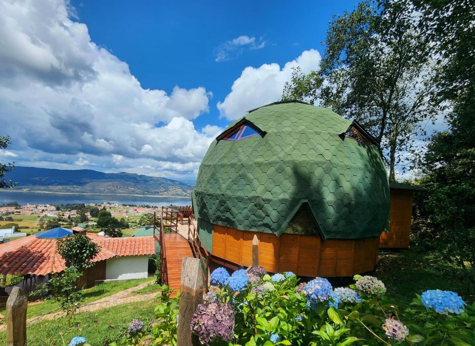 מלון גוואטביטה Glamping Sede Campestre Mirador De Pueblo Viejo מראה חיצוני תמונה