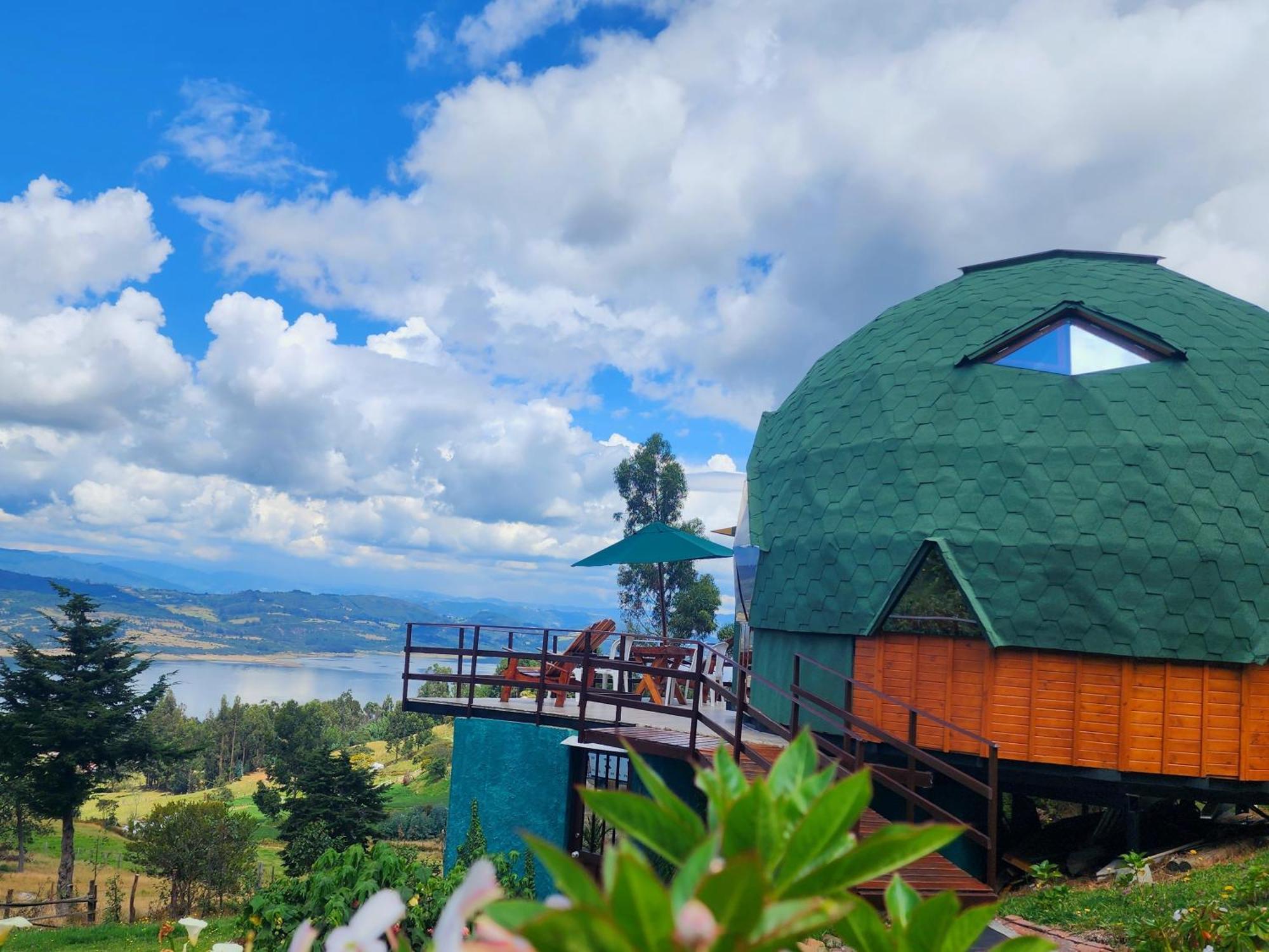 מלון גוואטביטה Glamping Sede Campestre Mirador De Pueblo Viejo מראה חיצוני תמונה